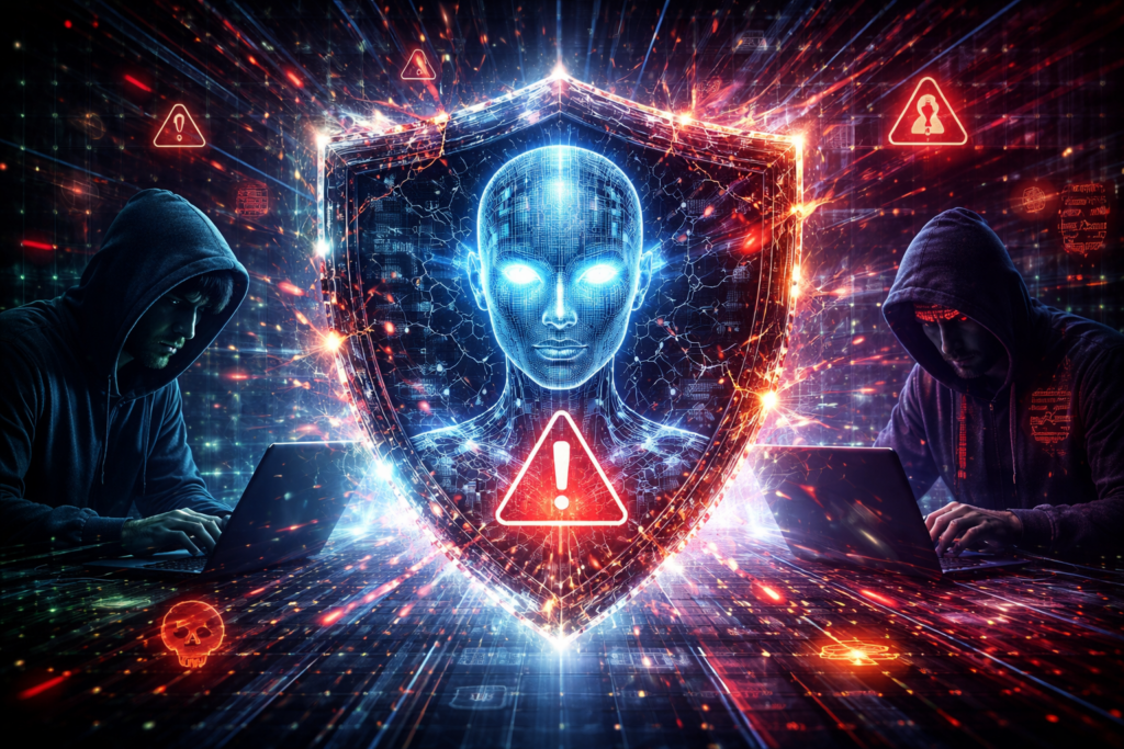 a symbolic image of a network being probed