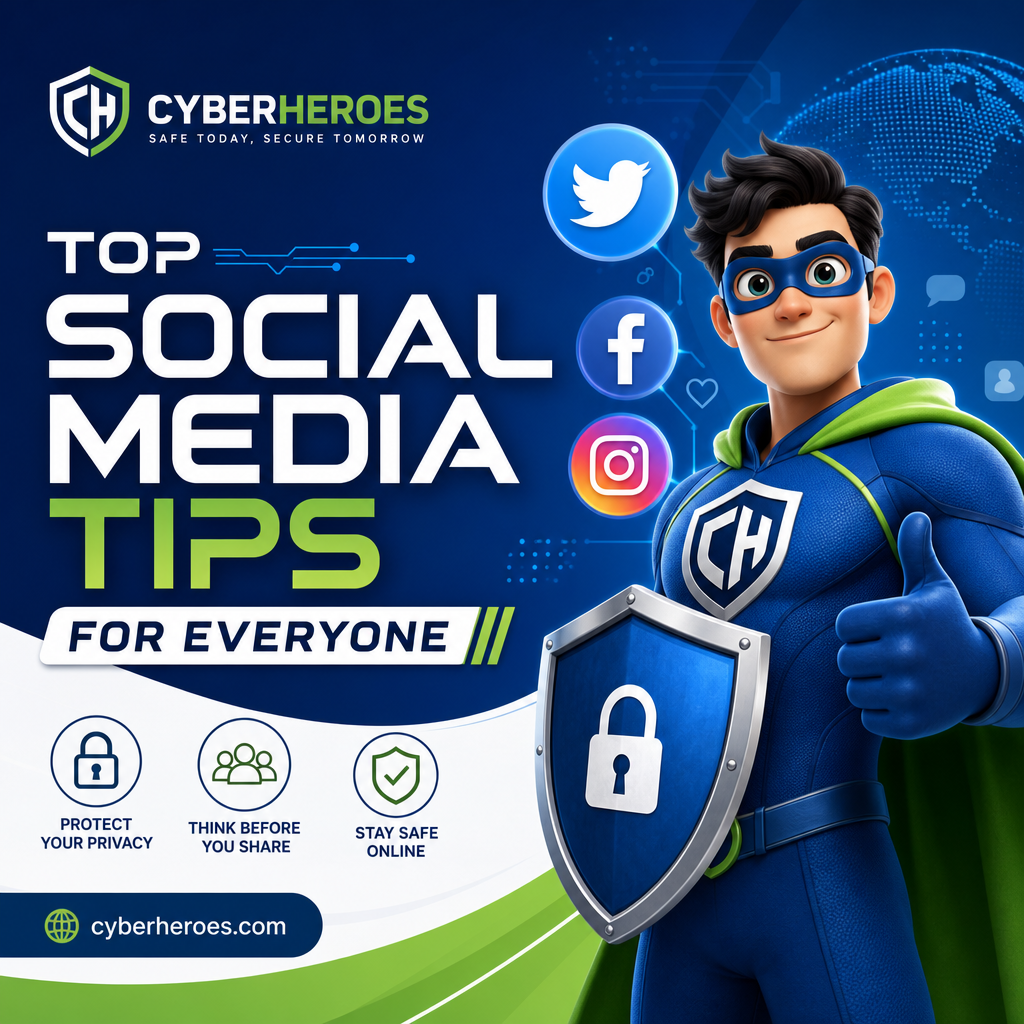 top social media tips cyberheroes uk