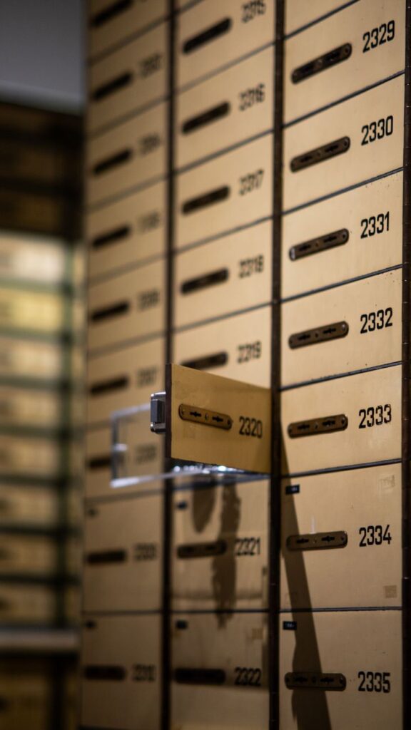 mailboxes on wall